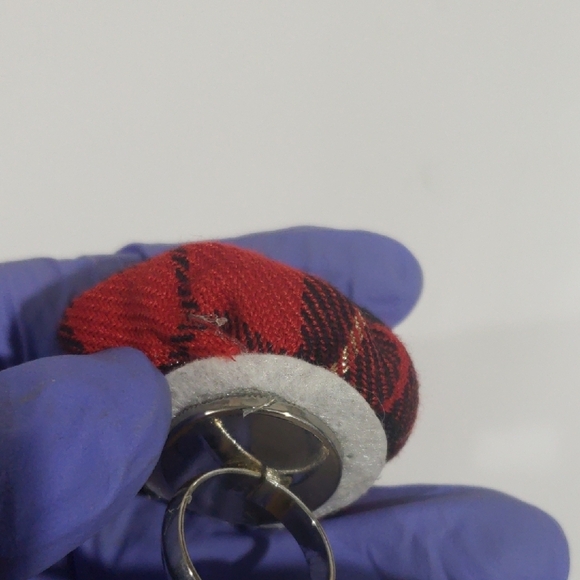 Charlotte Russe Silver tone Red & Black Ring Sized 8 - Women's Fashion Jewelry - Picture 6 of 9